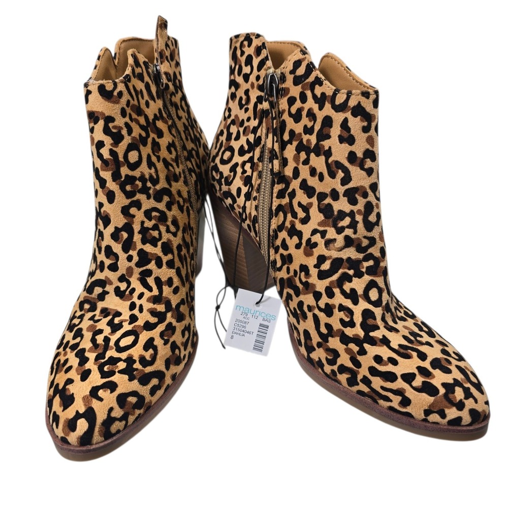 Maurices Animal Print Ankle Booties